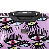 HALINA Bouffants & Broken Hearts Bold Eyes 20" Hard Side Spinner Luggage, Multicolor