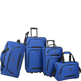 U.S. Traveler Vineyard 4-Piece Softside Luggage Set (Blue)