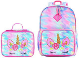 Magic Reversible Sequin School Bag, Lightweight Pre-School Backpack for for Kindergarten or Elementary (Rainbow Unicorn, 15-inch)