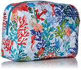 Vera Bradley Iconic Large Cosmetic, Signature Cotton, Shore Thing