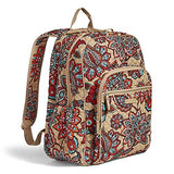 Vera Bradley Iconic Campus Backpack, Signature Cotton, Desert Floral + 1.50 Power