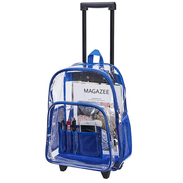 Clear 2025 rolling backpack