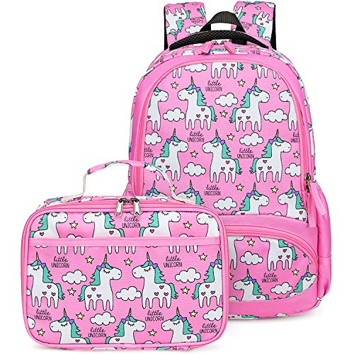 GIRLS Princess Unicorn Lunch Box Set/4 Pc Kids Backpack/back to  School/personalized Lunch Box/monogrammed Backpack/lunch Box/monogram Bag 