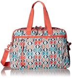 Vera Bradley Lighten Up Weekender Travel Bag, Polyester, Go Fish