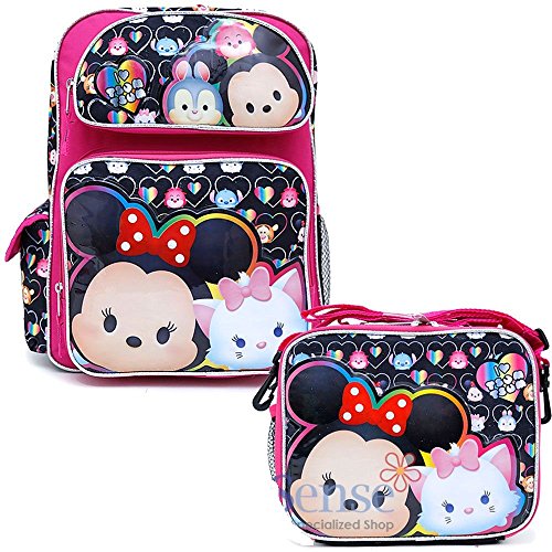 Disney Girl's Disney Minnie Mouse 16-Inch Backpack with Lunch Bag