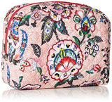 Vera Bradley Iconic Large Cosmetic, Signature Cotton, stitched Flowers