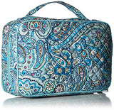 Vera Bradley womens Iconic Large Blush & Brush Case, Signature Cotton, Daisy Dot Paisley, One Size