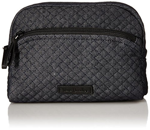 Vera Bradley Iconic Medium Cosmetic, Denim, Denim Navy, One Size