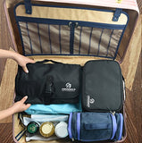 Premium Hanging Toiletry Travel Bag - Cosmetic, Jewelry, Toiletry & Accessory Storage Organizer