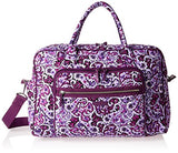 Vera Bradley Women's Iconic Weekender Travel Bag-Signature, Lilac Paisley