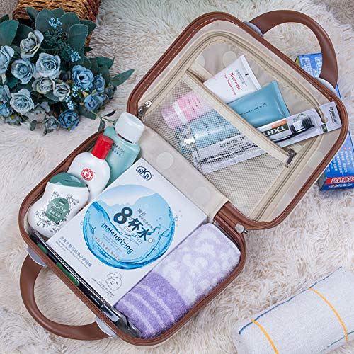 Rose Gold Small Cosmetic Bag,Portable Cute Travel Makeup Bag for Women