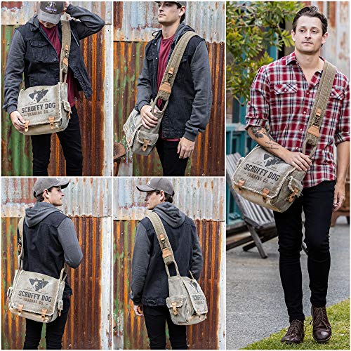 Men Women Student Canvas Shoulder Bag Street Small Messenger Bag