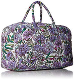 Vera Bradley Iconic Compact Weekender Travel Bag, Signature Cotton, Lavender Meadow