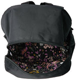 Vera Bradley Lighten Up Study Hall Backpack, Polyester, Black