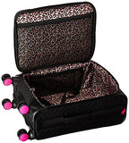 Vera Bradley Iconic Small Spinner Suitcase, Microfiber, Classic Black