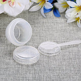 NIMENA Small Cosmetic Containers Pot Jar Lid Empty Plastic Travel Bottles Screw Cap for Samples