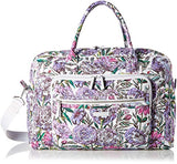Vera Bradley Iconic Weekender Travel Bag, Signature Cotton, Lavender Meadow