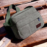 GEARONIC TM Men Vintage Crossbody Canvas Messenger Shoulder Bag School Hiking Military Travel