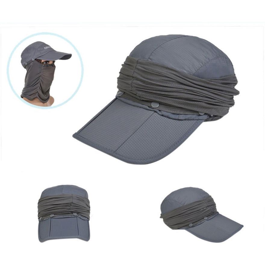 Hiking hat men wide brim foldable cap summer hat sun protection