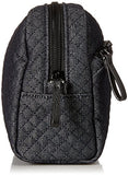 Vera Bradley Iconic Medium Cosmetic, Denim, Denim Navy, One Size