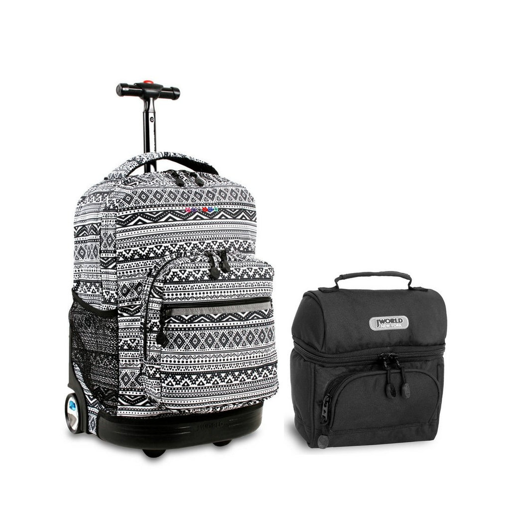 Shop J World Combo Rolling Backpack & Lun – Luggage Factory