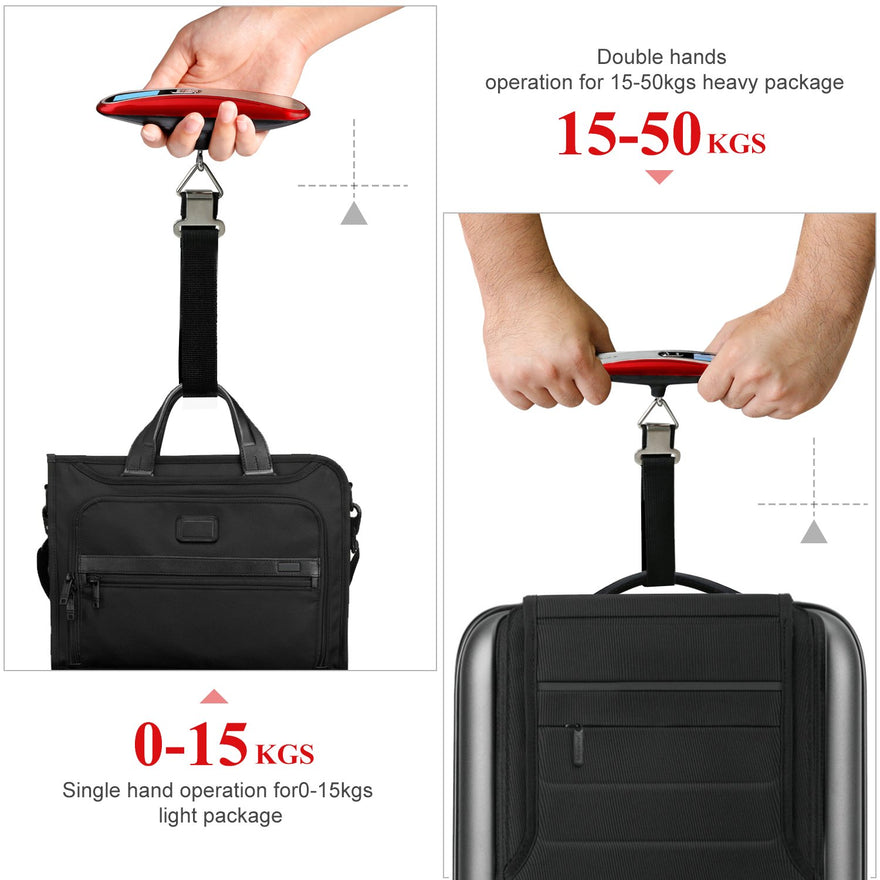 Digital Luggage Scale, Hanging Baggage Scale with Backlit LCD