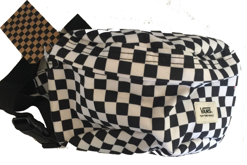 White Checkered Bum Bag Sling Bag White Checkered Bag 