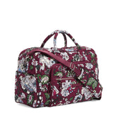 Vera Bradley Signature Cotton Compact Weekender, Bordeaux Blooms