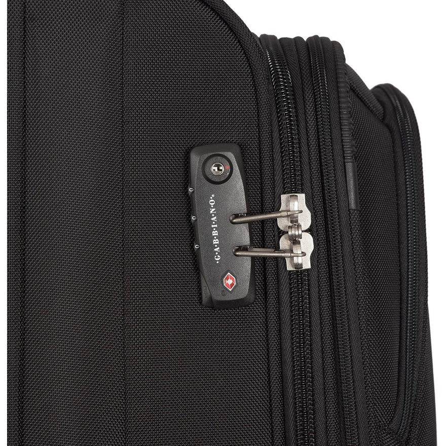 Gabbiano Barcelona Ballistic Nylon 3-piece Black Expandable Softside  Spinner Luggage Set 