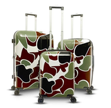 Gabbiano Camo Collection 3 Piece Hardside Spinner Set