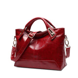 Women Oil Wax Leather Designer Handbags High Quality Shoulder Bags Ladies Handbags Fashion Brand Pu