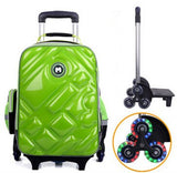 2/6 Wheels Girls Waterproof School Bag Fashion Boy Backpack Trolley Bag Children School Bags Kids