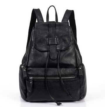 Black Leather Womens Backpack Purse Fashion Backpacks for Women