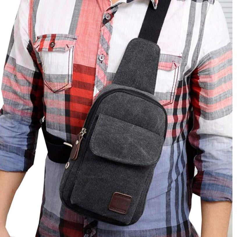 Shop Men Canvas Waist Pack Male Casual Style – Luggage Factory