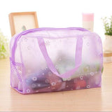 Women Travel  Transparent Cosmetic Bag Zipper Trunk Makeup Case  Make Up Bags Handbag Organizer