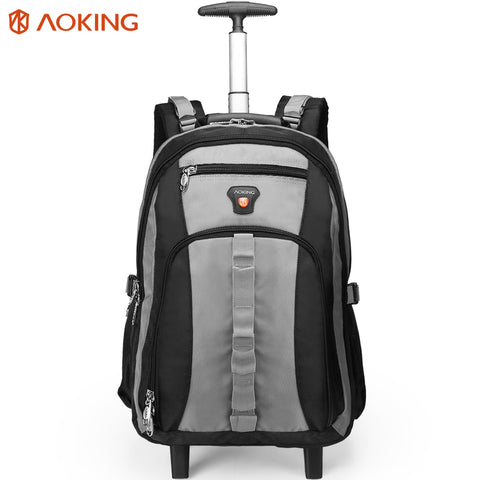 Aoking Travel Trolley Backpack Luggage Large Capacity Men'S Trolley Bags Waterproof Luggage