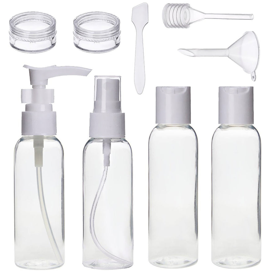 9Pcs Travel Bottle Set Toiletries Liquid Containers