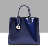 Bright Solid Patent Leather Women Fashion Bags Ladies Simple Luxury Handbags Casual Shoulder