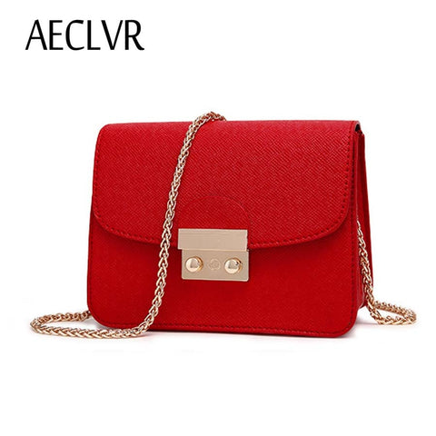 Aeclvr Small Women Bags Pu Leather Messenger Bag Clutch Bags Designer Mini Shoulder Bag Women