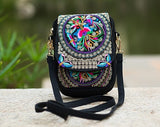 Chinese Vintage Embroidery Bag National Ethnic Embroidered Canvas Cover Shoulder Messenger Bags