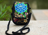 Chinese Vintage Embroidery Bag National Ethnic Embroidered Canvas Cover Shoulder Messenger Bags