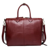 Contact'S Genuine Leather Large Tote Bags Red European Brand Designr High Quality Women Handbags