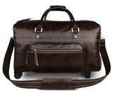 J.M.D Genuine Cow Leather Travel Trolley Bag Men'S Tote Designs Luggage Bag 7317C