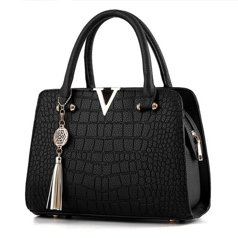 Hot sale New Fashion Design Brand V Letter Handbag PU Leather