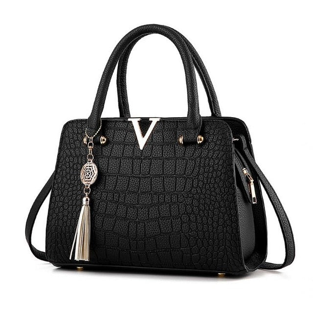 Fashion Replica Bag Black Crocodile Pattern Small Square Bag New Ladies Bag  - China Lady Handbag and Designer Handbags price