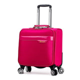 Unisex Business Travel Rolling Luggage Spinner Wheels 18" Inch Suitcase Airplane Clothing Carry