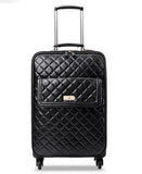 Euro Fashion Black Universal Wheels Trolley Luggage Female Password Trolley Box16 20 24 Luggage