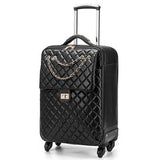 Travel Tale Fashion 20/24 Size 100%Pu High Quality Rolling Luggage Spinner Brand Travel Suitcase