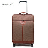 Travel Tale Style Restoring Ancient Ways 16/18/20/22/24 Inch Pu  Rolling Luggage Spinner Brand