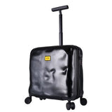 Personality Fashion Damage Style 18 Inch High Quality Abs+Pc Boarding Lockbox Rolling Luggage